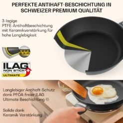 Noto Endurance Bratpfanne Ø24 Cm Geschmiedetes Aluminium Abnehmbarer Griff -Bestes Haushaltsgeräte Geschäft 10045002 de 0006 usp