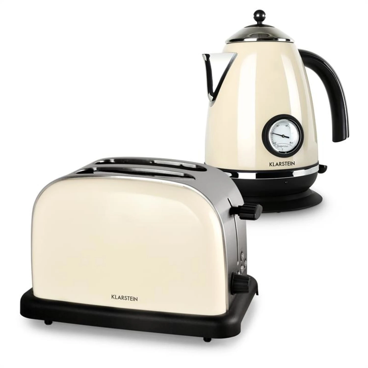 Aquavita Frühstücksset Creme Wasserkocher Toaster Creme 1 Aquavita Frühstücksset Creme Wasserkocher Toaster Creme