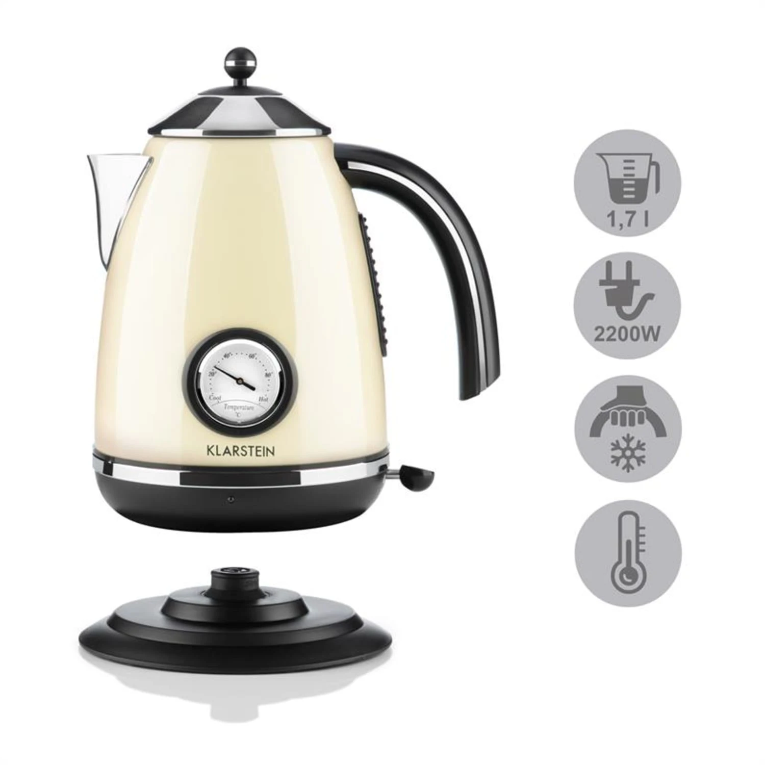 Aquavita Frühstücksset Creme Wasserkocher Toaster Creme 7 Aquavita Frühstücksset Creme Wasserkocher Toaster Creme – Bild 7