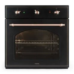 Vilhelmine Und Lumio Primo Set Backofen Dunstabzugshaube Schwarz -Bestes Haushaltsgeräte Geschäft 60001856 yy 0004 front Klarstein Vilhelmine Backofen Einbau 55l