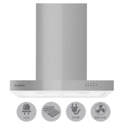 Zarah Dunstabzugshaube 60cm Umluftset 620 M³/h Aktivkohlefilter -Bestes Haushaltsgeräte Geschäft 60002280 yy 0005 titel Klarstein Zarah Dunstabzugshaube