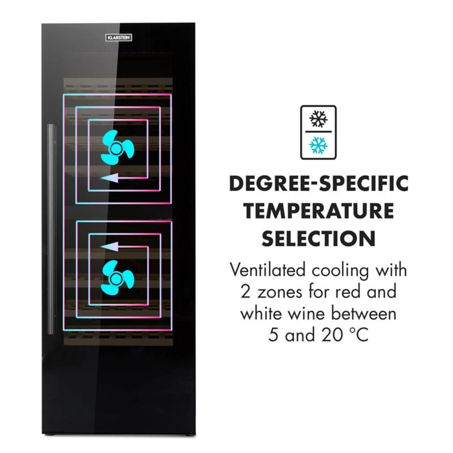 Barossa 77 Duo Weinkühlschrank-Set 2 Zonen 191L/77Fl. Weinglasregal 5 Barossa 77 Duo Weinkühlschrank-Set 2 Zonen 191L/77Fl. Weinglasregal – Bild 5