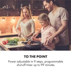 Kalahari Delicatessa Einbau-Ofen-Set Induktion 7000W 68Ltr Schwarz Edelstahl -Bestes Haushaltsgeräte Geschäft 60002585 yy 0007 logo Klarstein Delicatessa 60 Einbaukochfeld schwarz