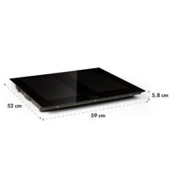 Kalahari Delicatessa Einbau-Ofen-Set Induktion 7000W 68Ltr Schwarz Edelstahl -Bestes Haushaltsgeräte Geschäft 60002585 yy 0012 logo Klarstein Delicatessa 60 Einbaukochfeld schwarz