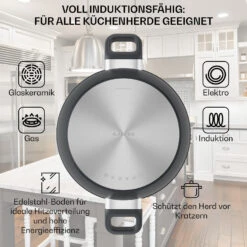 Noto Endurance Topf- Und Pfannenset Geschmiedetes Aluminium Ergonomische Griffe Glasdeckel Filz -Bestes Haushaltsgeräte Geschäft 60003055 de 0004 usp
